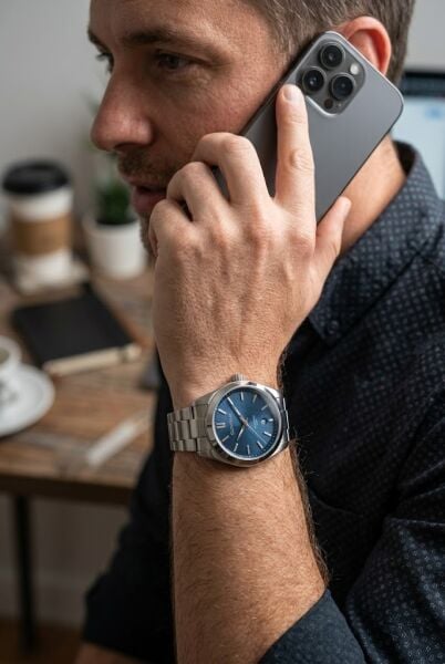Quantum Lacivert Kadran Erkek Kol Saati | 41 mm Paslanmaz Çelik Kasa, Otomatik, Safir Cam