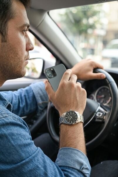 Slazenger Gümüş Erkek Kol Saati | 42 mm Paslanmaz Çelik Kasa, Siyah Kadran