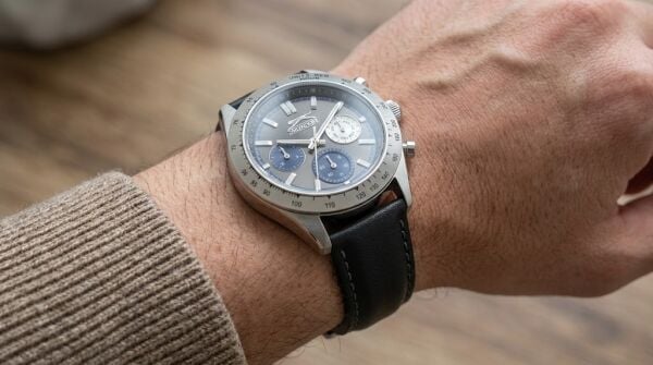Slazenger Siyah Erkek Kol Saati | 43 mm Kasa, Siyah Deri Kordon, Siyah Kadran