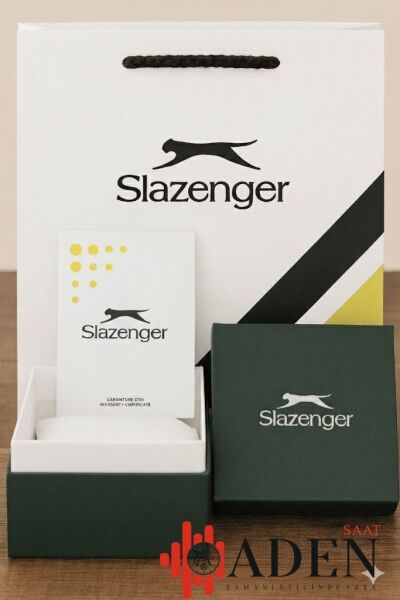 Slazenger Siyah Erkek Kol Saati | 43 mm Kasa, Siyah Deri Kordon, Siyah Kadran