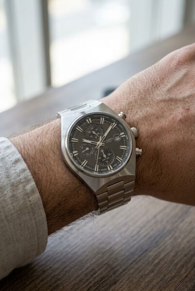 Lee Cooper Gümüş Erkek Kol Saati | 43 mm Paslanmaz Çelik Kasa, Siyah Kadran