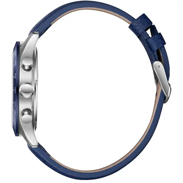 Slazenger Lacivert Deri Erkek Kol Saati | 43 mm Paslanmaz Çelik Kasa, Mineral Cam