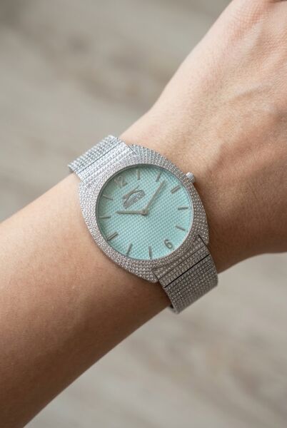 Slazenger Zarif ve Modern Kadın Kol Saati | 34 mm Paslanmaz Çelik Kasa, Hasır Kordon