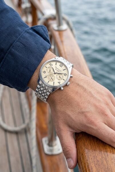 Ferrucci Klasik ve Modern Erkek Kol Saati | 41 mm Çelik Kordon, Altın Kadran