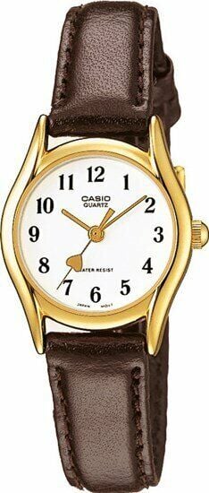 Casio Vintage Klasik Kadın Kol Saati | 23 mm Altın Renk Kasa, Kahverengi Deri Kordon