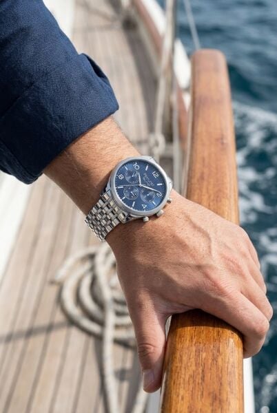 Ferrucci Klasik ve Modern Erkek Kol Saati | 41 mm Çelik Kordon, Lacivert Kadran