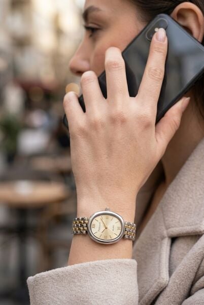 Ferrucci Vintage Zarif Kadın Kol Saati | 21 mm Altın-Gümüş Çelik Kordon, Altın Kadran