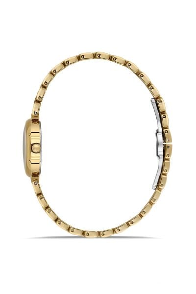 Ferrucci Vintage Lüks Görünümlü Kadın Kol Saati | 23 mm Altın Çelik Kordon, Altın Kadran